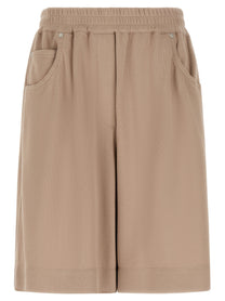 Brunello Cucinelli Cotton Shorts Brown