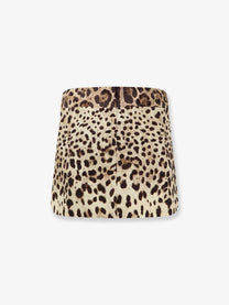 Dolce &amp; Gabbana Women's Silk and Viscose Mini Skirt Pattern