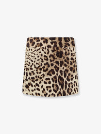 Dolce &amp; Gabbana Women's Silk and Viscose Mini Skirt Pattern
