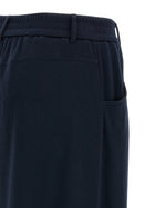 Brunello Cucinelli Cotton Silk Pants Blue, view 4