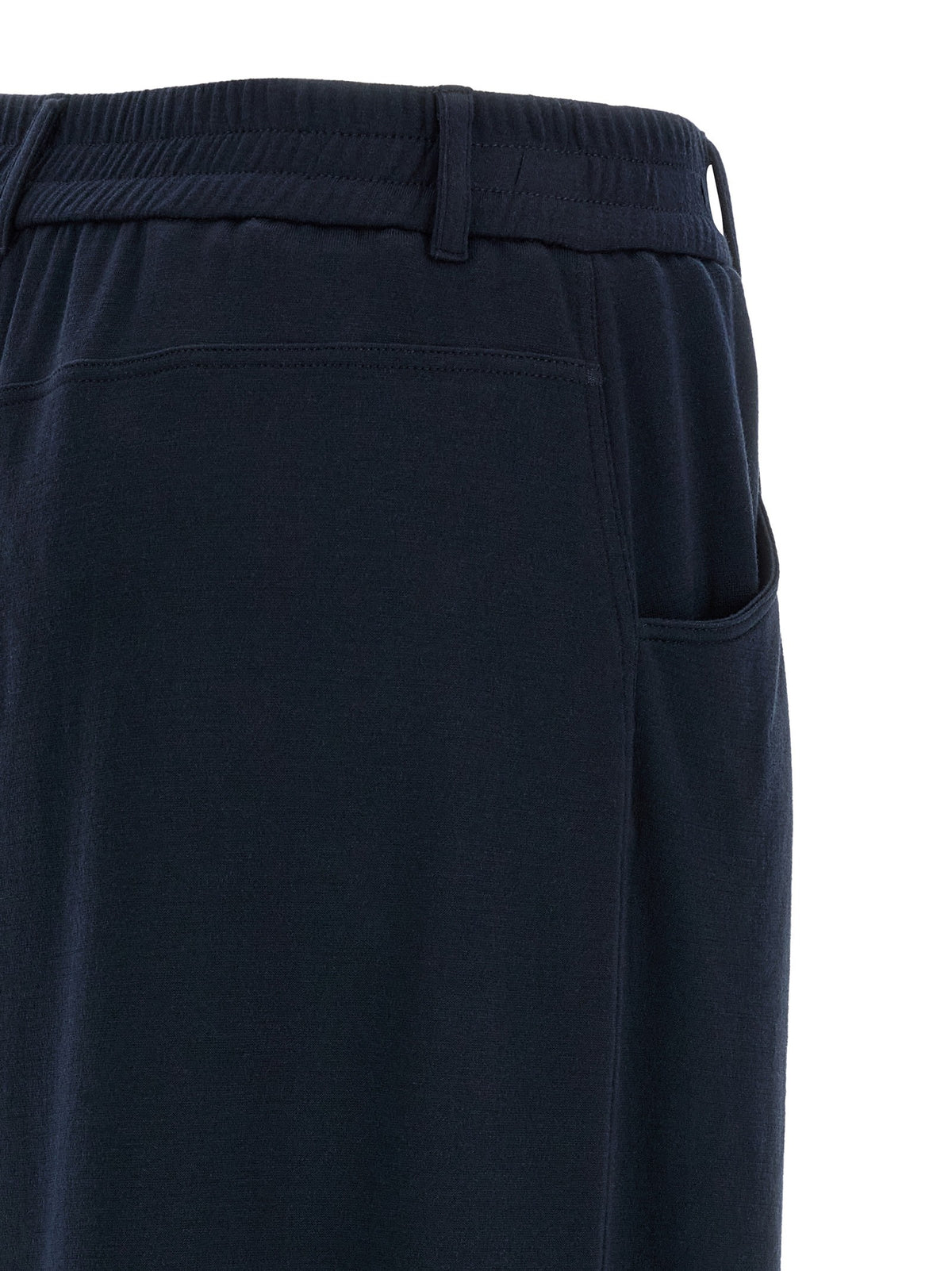 Brunello Cucinelli Cotton Silk Pants Blue, view 4