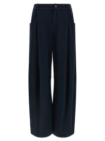 Brunello Cucinelli Cotton Silk Pants Blue