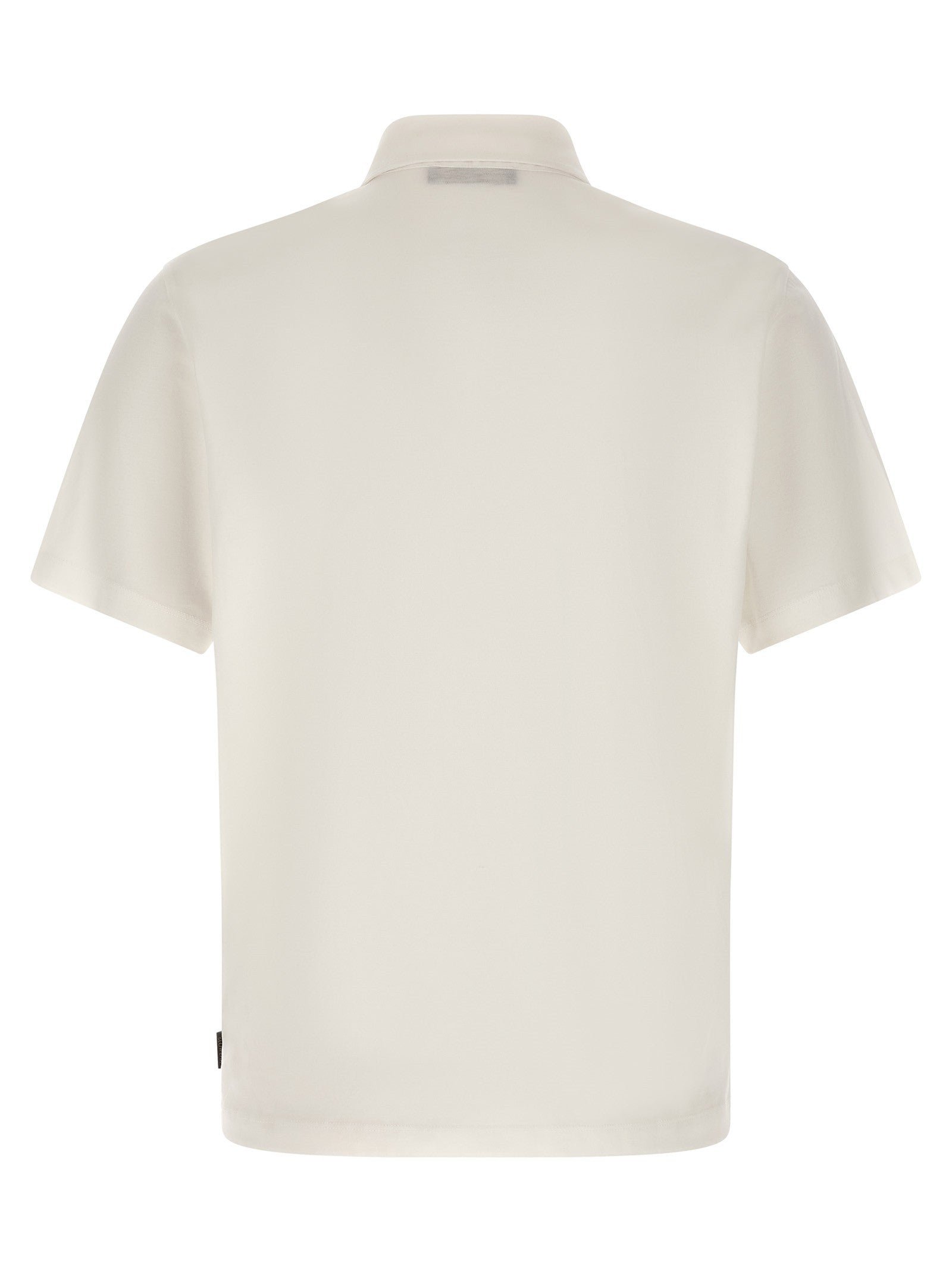 Zanone Cotton Silk Polo Shirt White