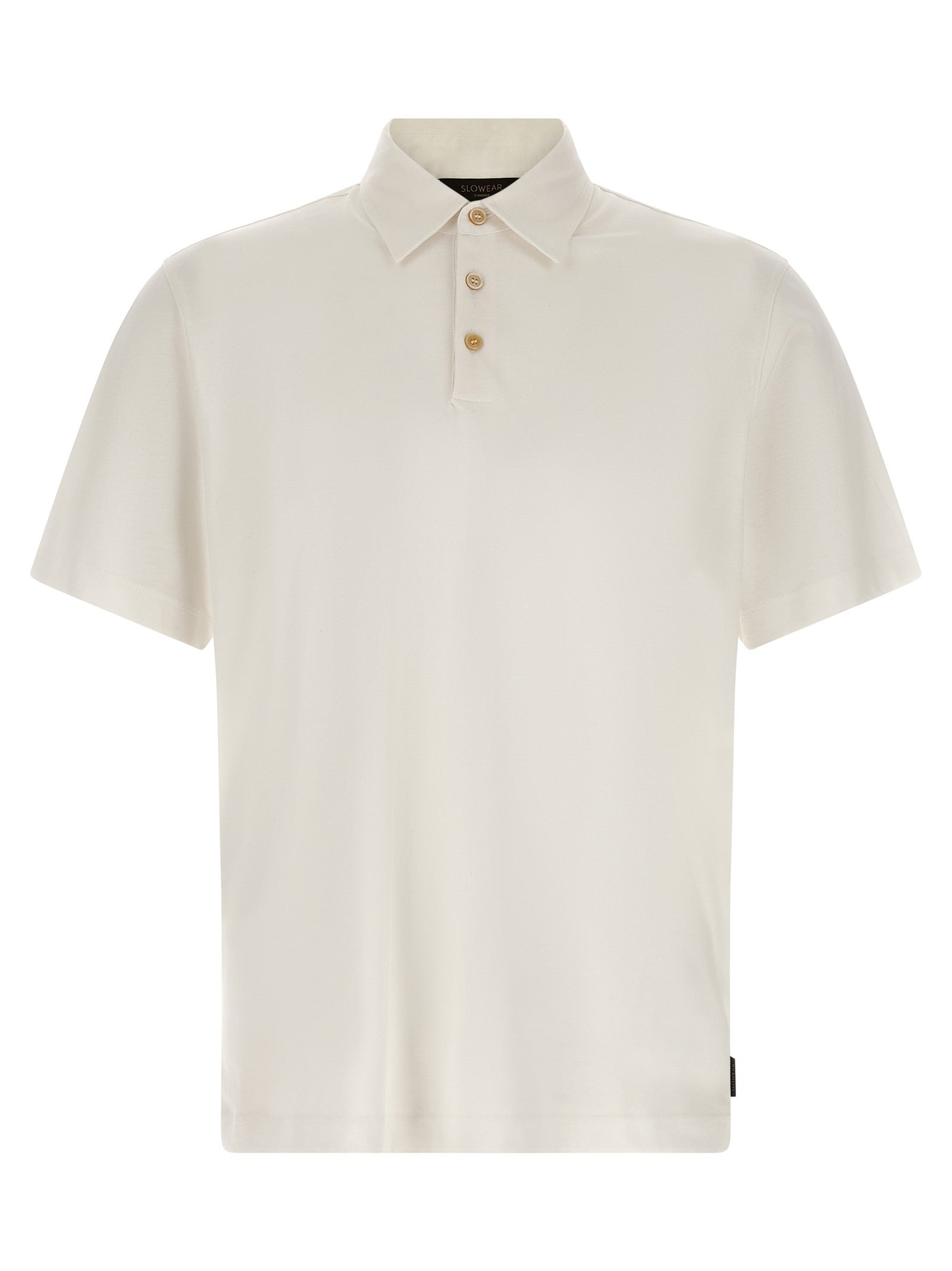 Zanone Cotton Silk Polo Shirt White