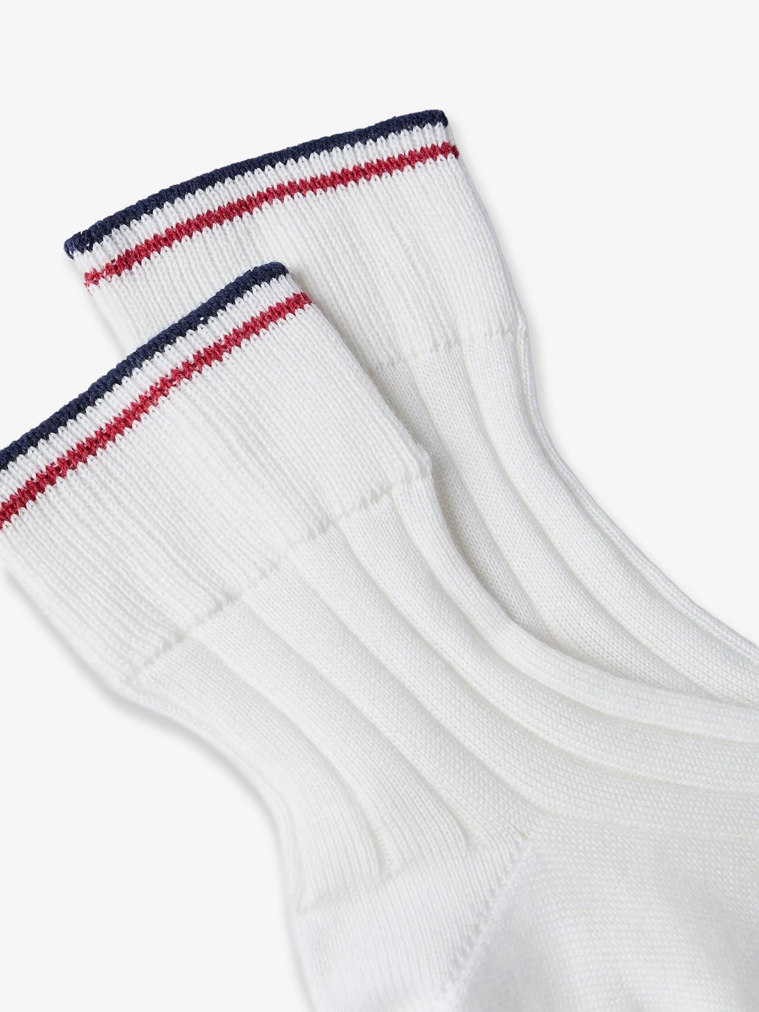 Brunello Cucinelli Women's Striped Socks Active Line White