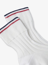 Brunello Cucinelli Women's Striped Socks Active Line White