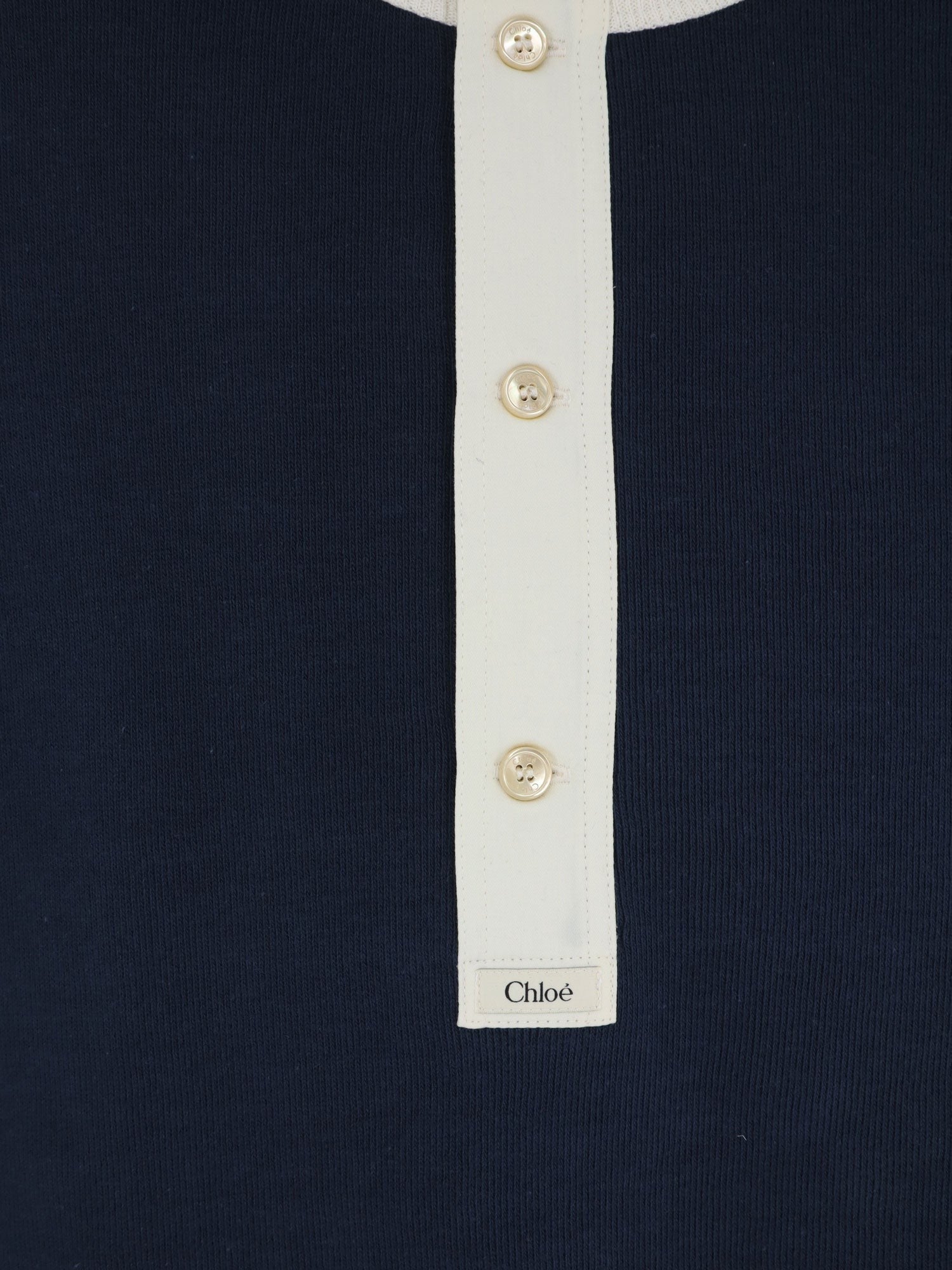 Chloé Women's Cotton Sweater Blue