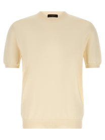 Zanone Cotton Sweater Beige