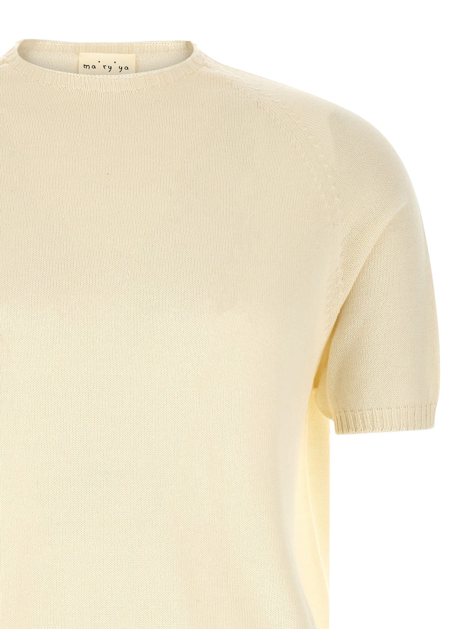 ma' ry' ya Cotton Sweater White