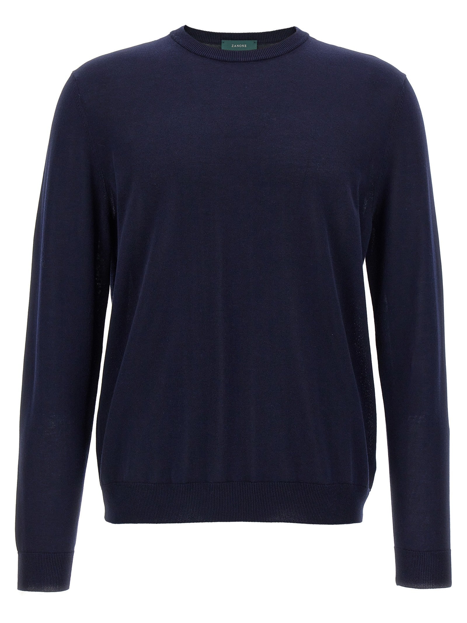 Zanone Cotton Sweater Blue