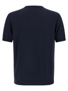 Roberto Collina Cotton Sweater Blue, view 2