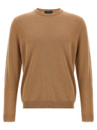 Zanone Cotton Sweater Beige