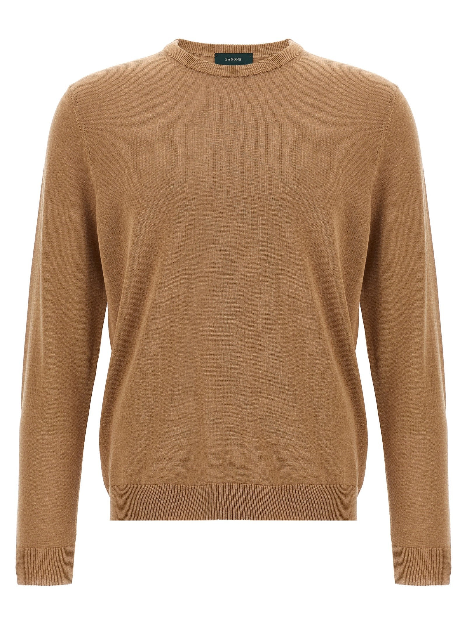Zanone Cotton Sweater Beige