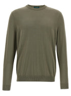 Zanone Cotton Sweater Green