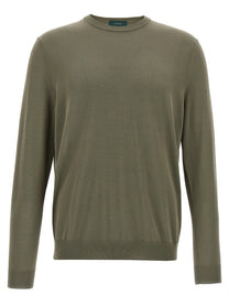Zanone Cotton Sweater Green