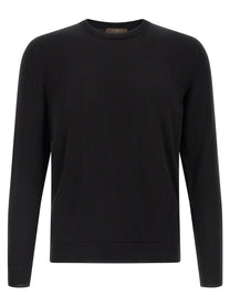 Zanone Cotton Sweater Black