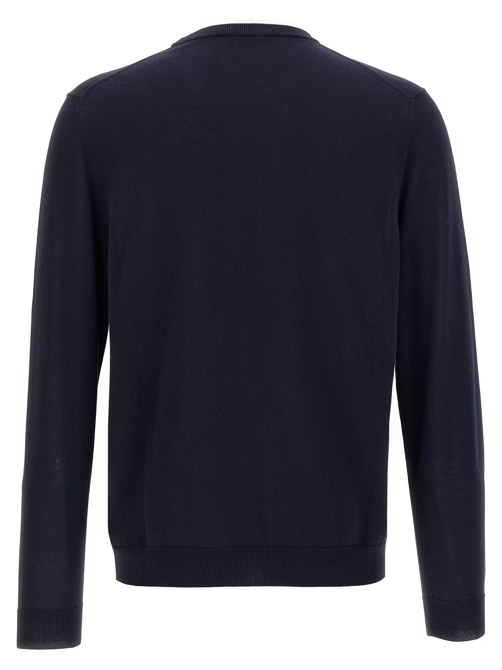Zanone Cotton Sweater Blue