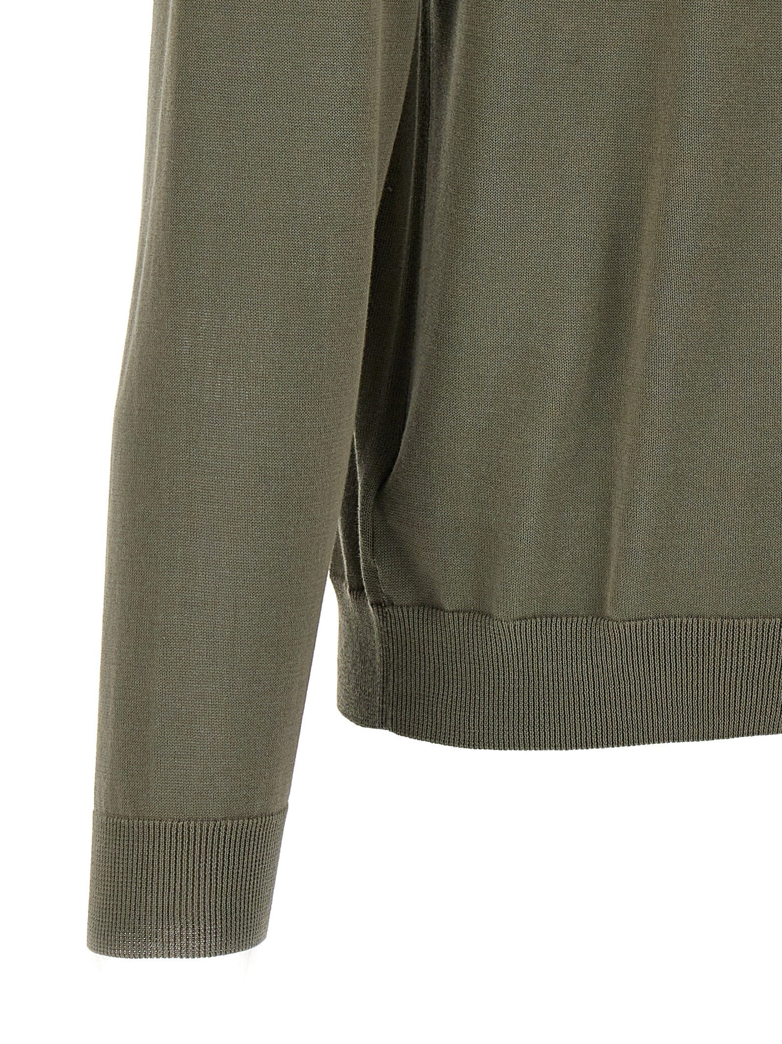 Zanone Cotton Sweater Green