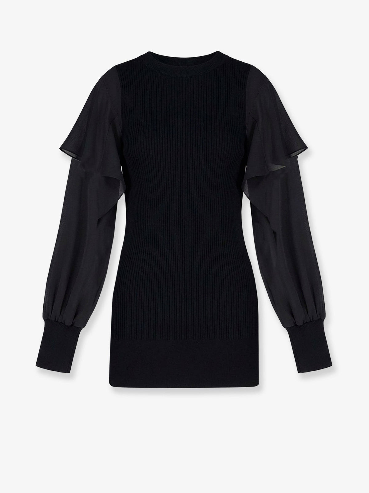 Sacai Women's Cotton Sweater Black