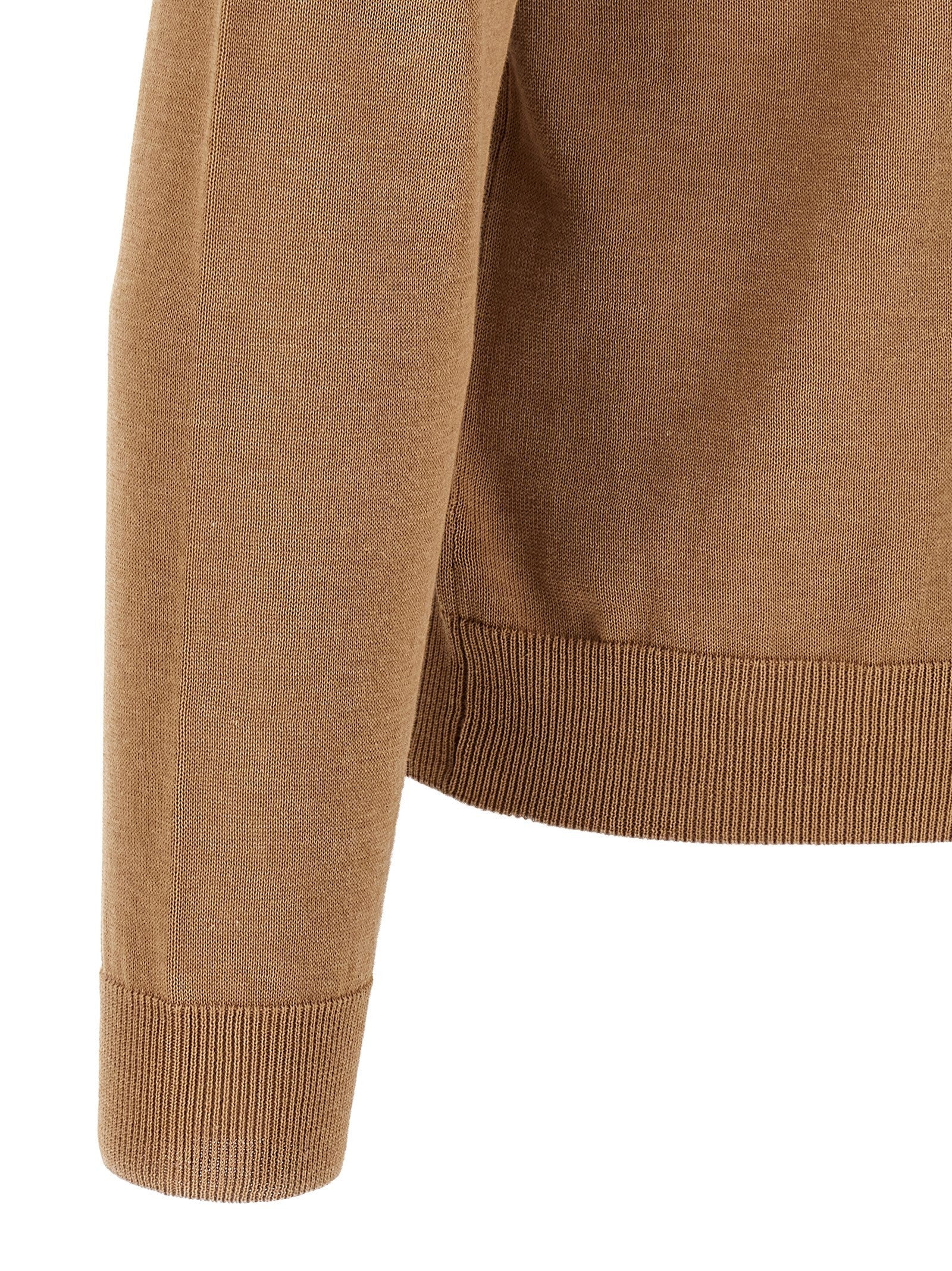 Zanone Cotton Sweater Beige