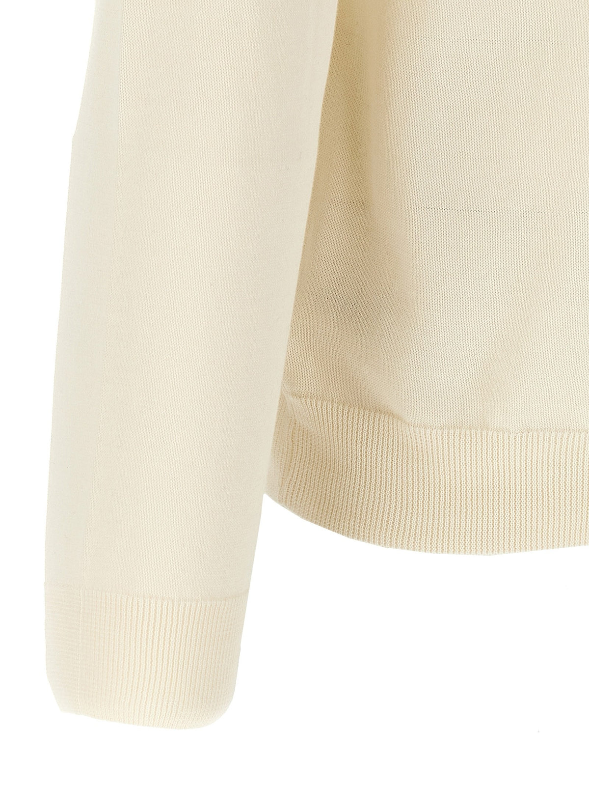 Zanone Cotton Sweater White, view 4