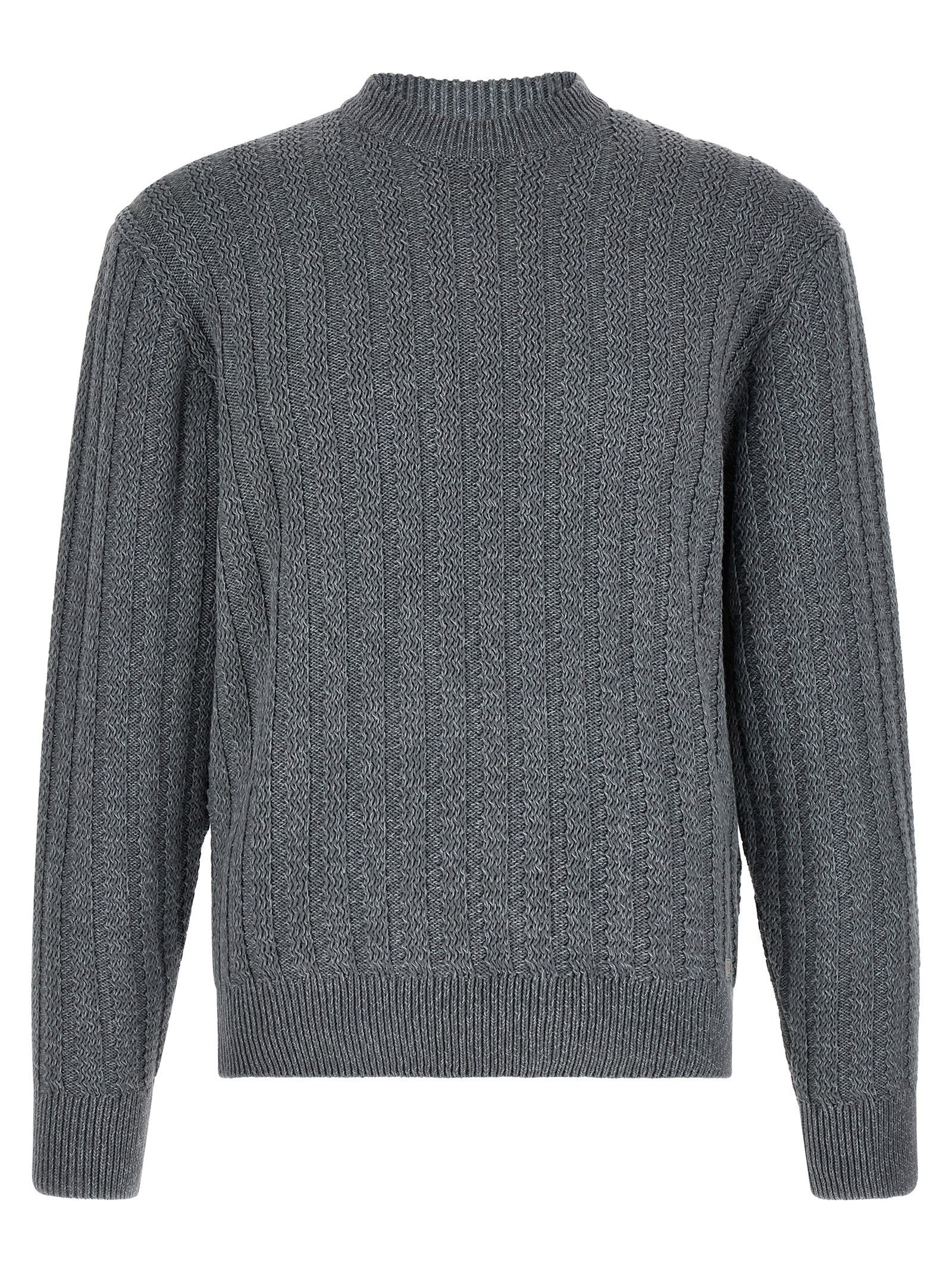 HUGO BOSS Cotton Sweater Grey
