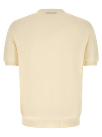 Zanone Cotton Sweater Beige