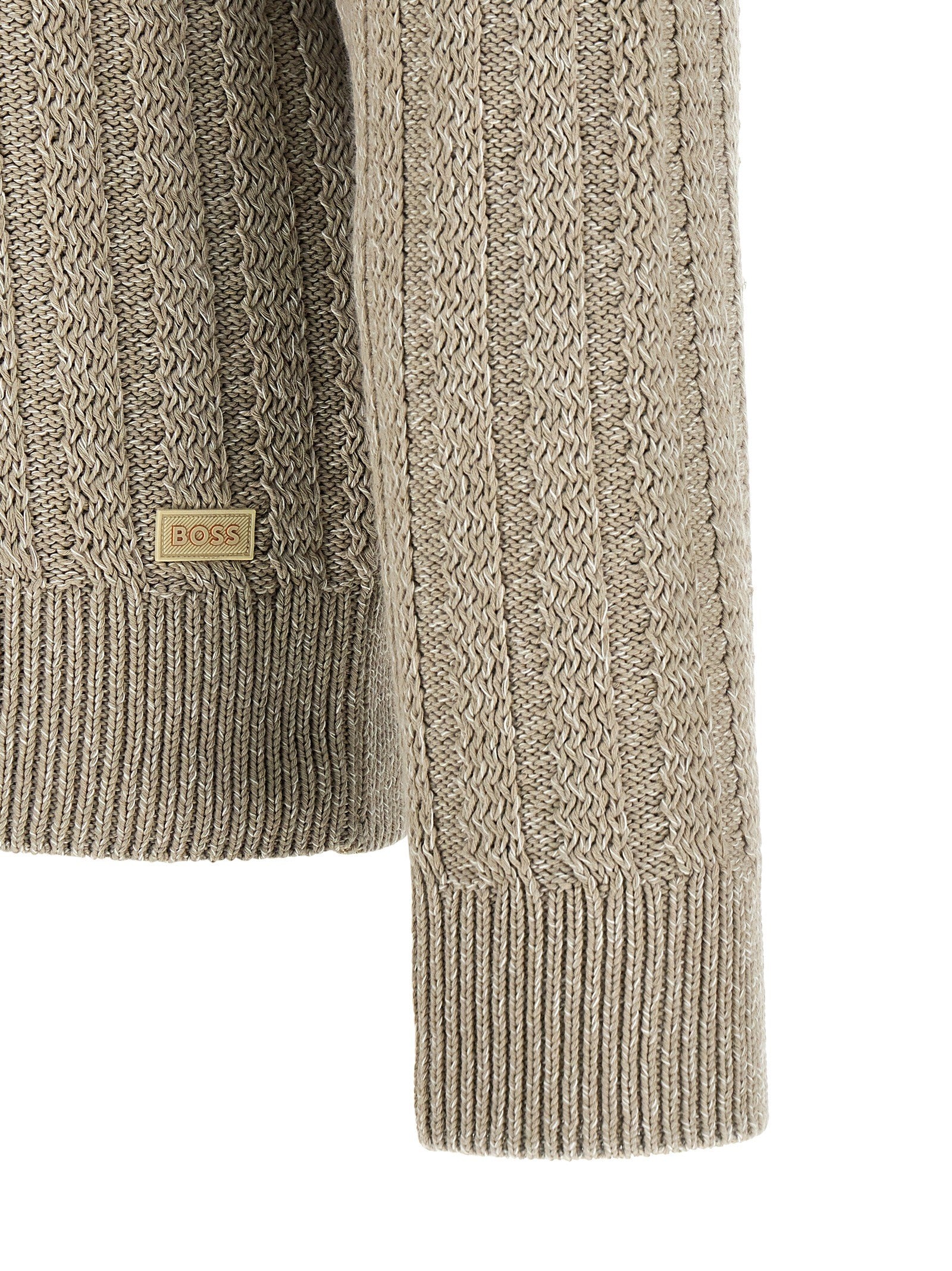 HUGO BOSS Cotton Sweater Beige