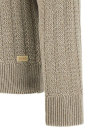 HUGO BOSS Cotton Sweater Beige