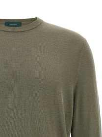 Zanone Cotton Sweater Green