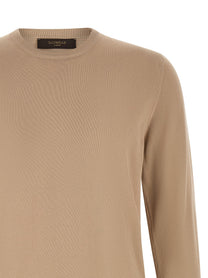 Zanone Cotton Sweater Beige