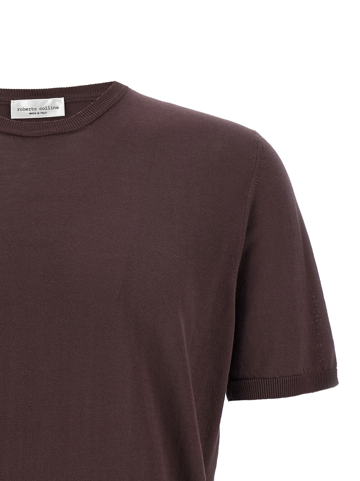 Roberto Collina Cotton Sweater Purple, view 3