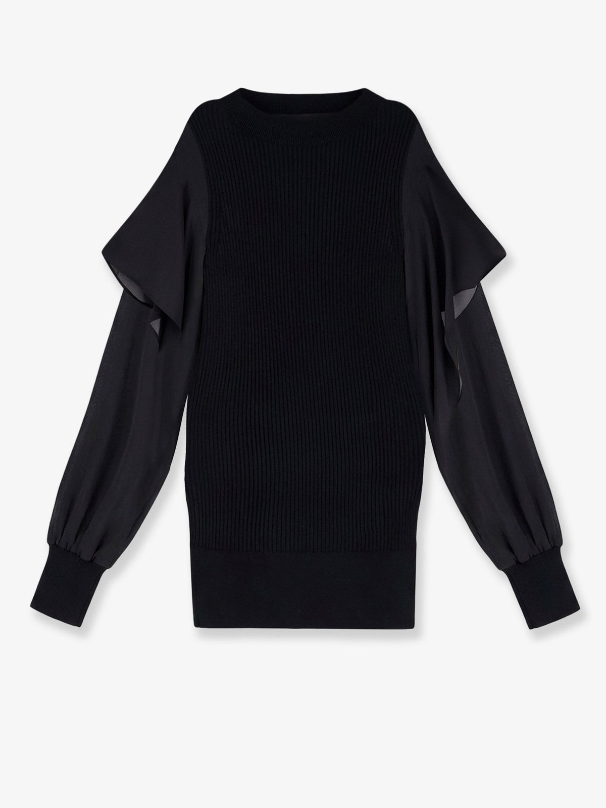 Sacai Women's Cotton Sweater Black