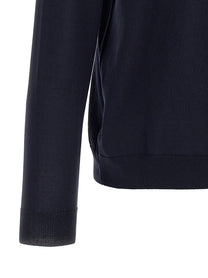Zanone Cotton Sweater Blue