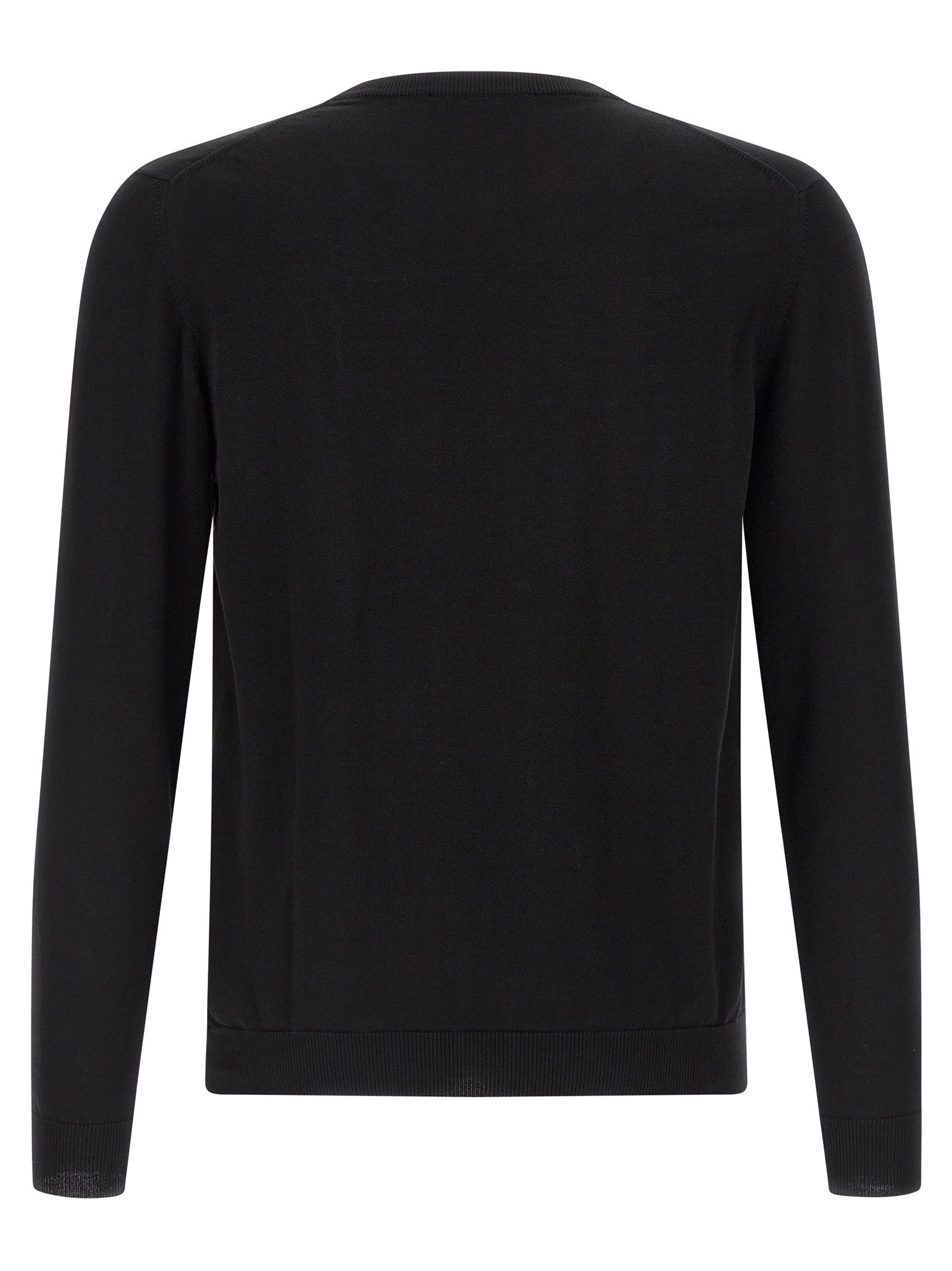 Zanone Cotton Sweater Black