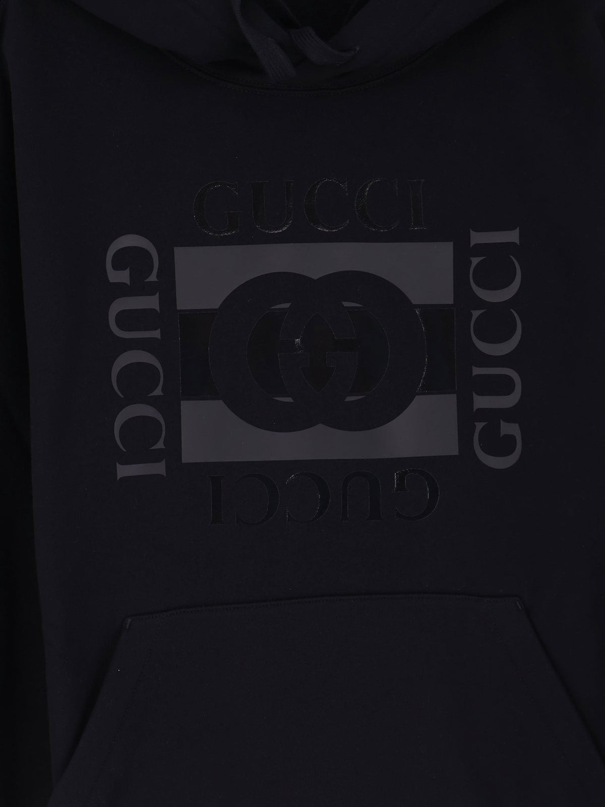 Gucci Men's Cotton Sweatshirt Black, view 4