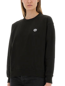 Kenzo Women's Cotton Sweatshirt Black