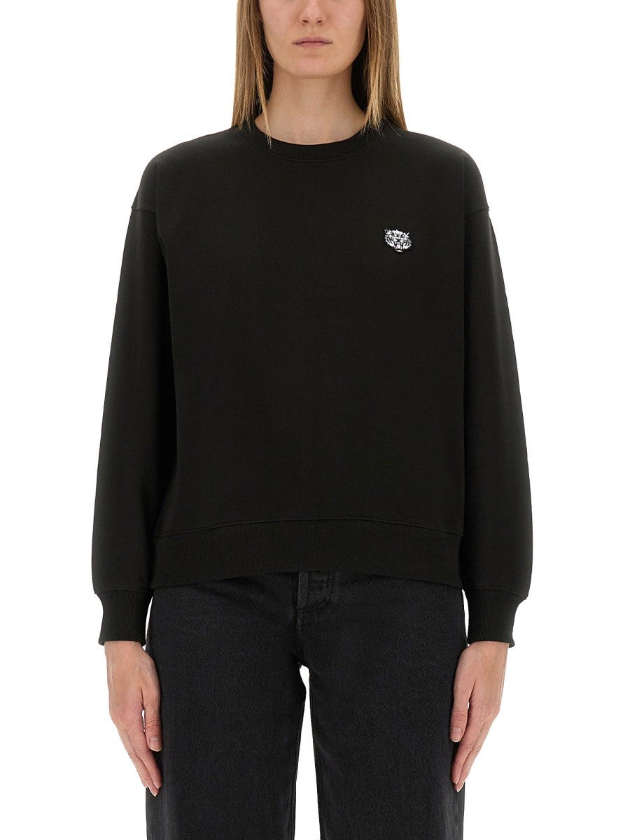 Kenzo Women's Cotton Sweatshirt Black