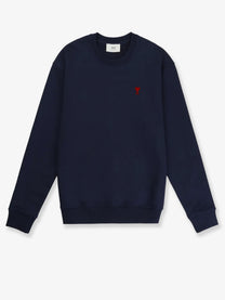 Ami Paris Men's Cotton Sweatshirt Blue