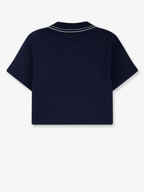 Miu Miu Women's Cotton Sweatshirt Blue