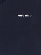 Miu Miu Women's Cotton Sweatshirt Blue, view 3