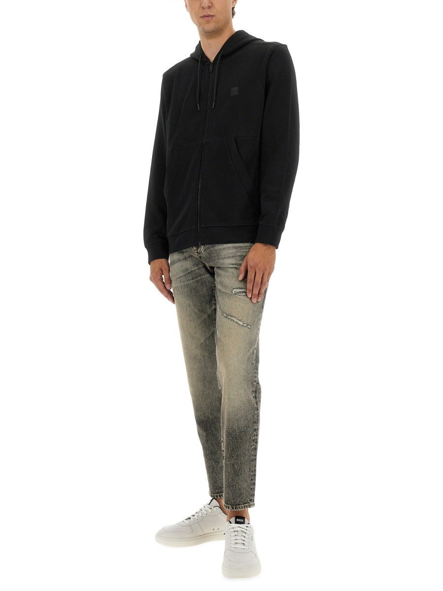 Boss Men's Cotton Sweatshirt Black