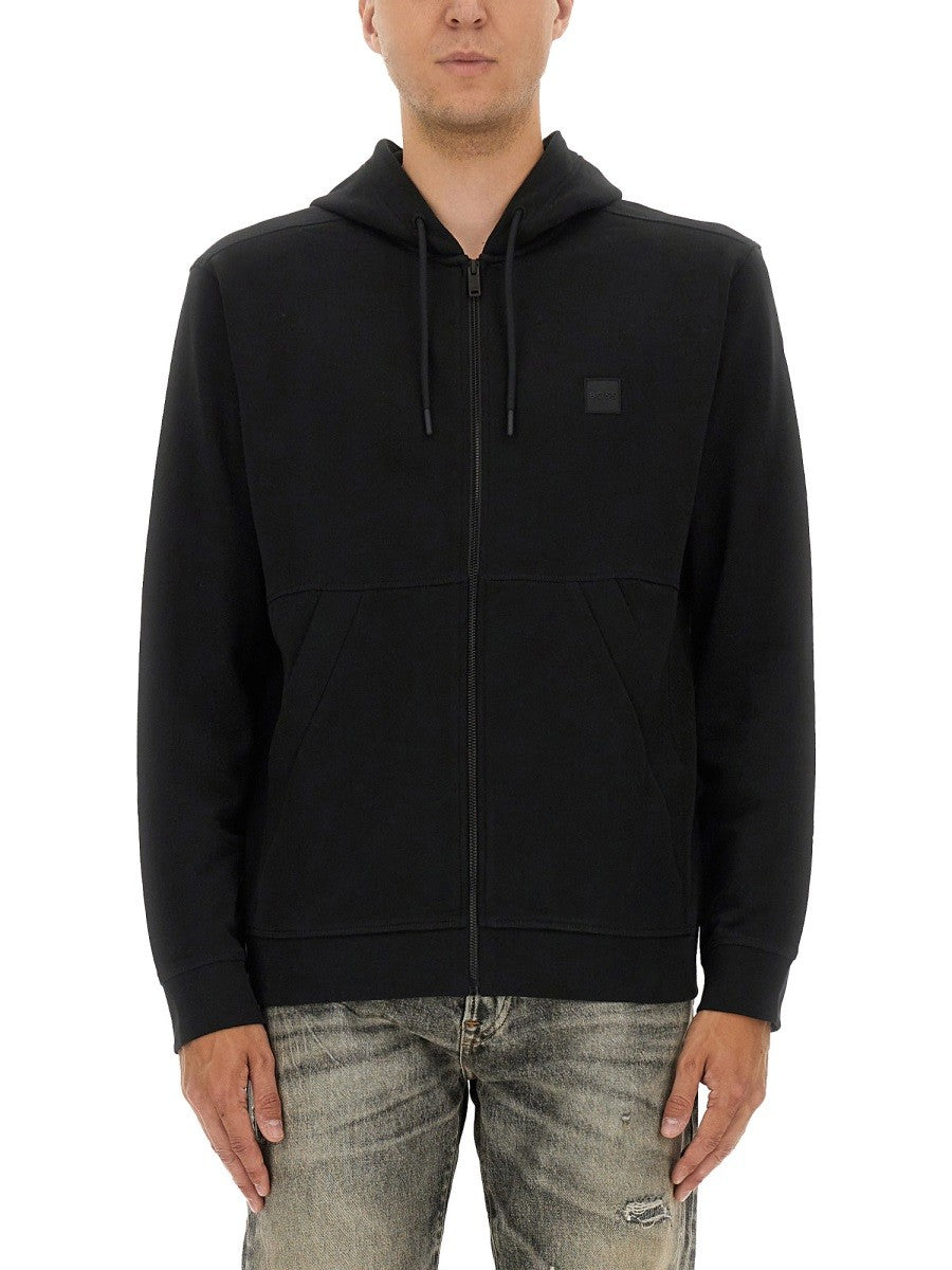 Boss Men's Cotton Sweatshirt Black