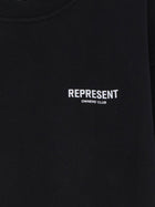 Represent Men's Cotton Sweatshirt Black, view 3