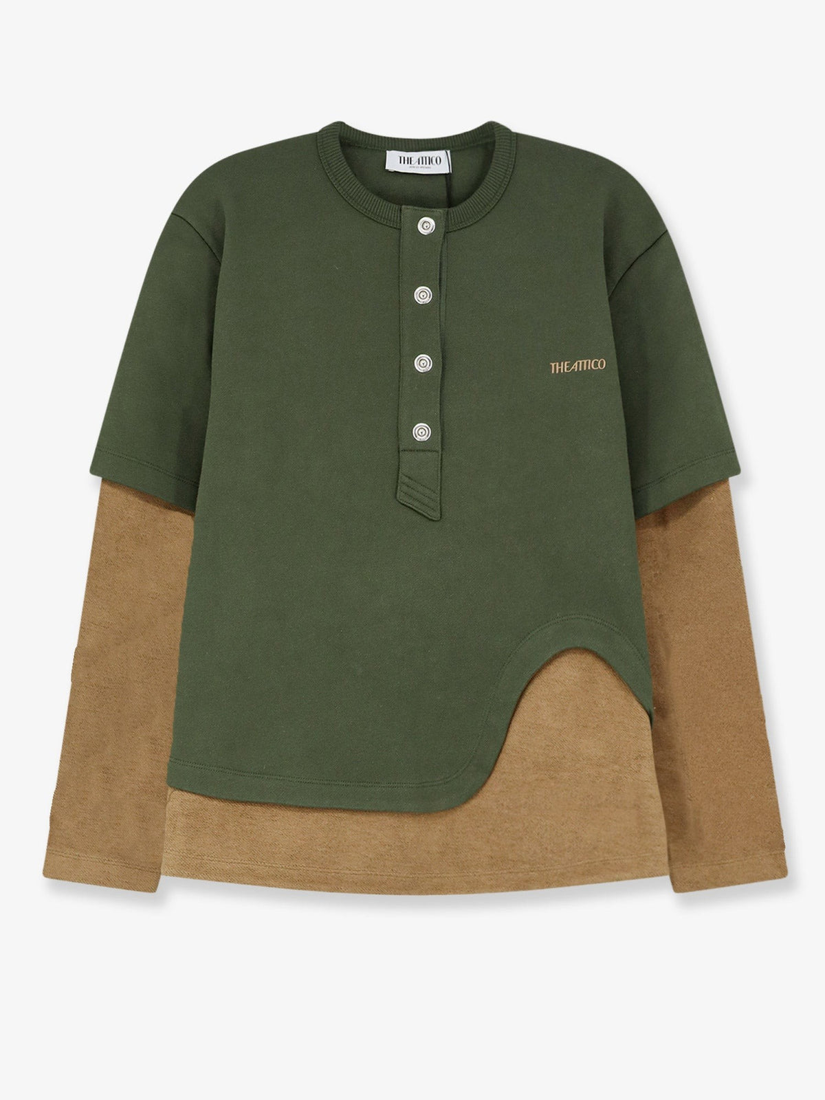 The Attico Women's Cotton Sweatshirt Green