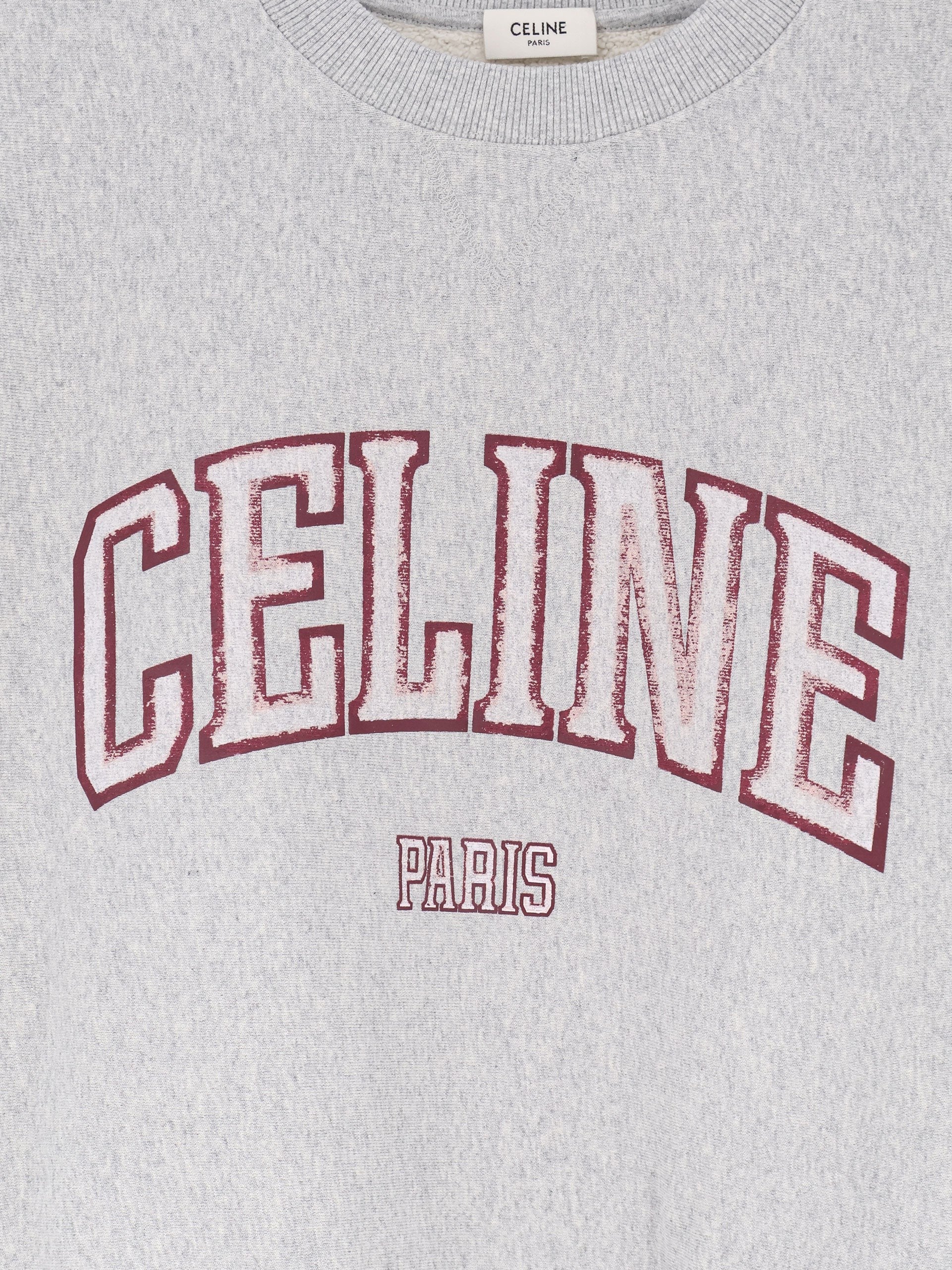 Celine Women's Cotton Sweatshirt White