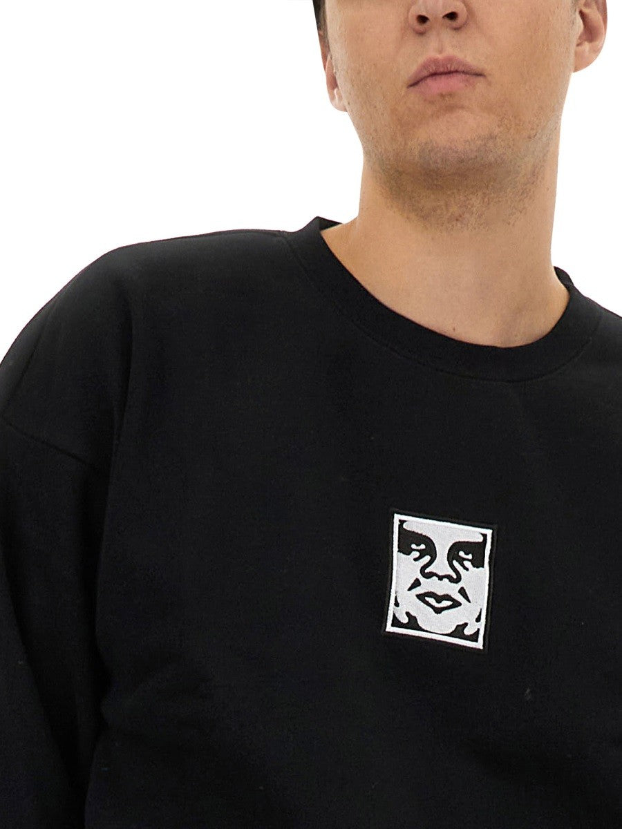 Obey Men's Cotton Sweatshirt Black, view 4