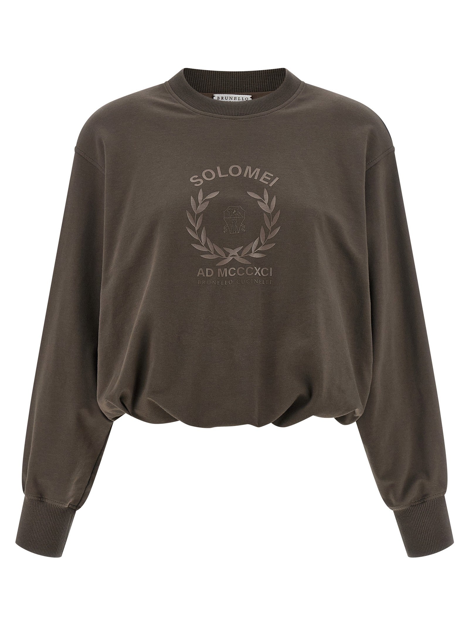 Brunello Cucinelli Cotton Sweatshirt Brown