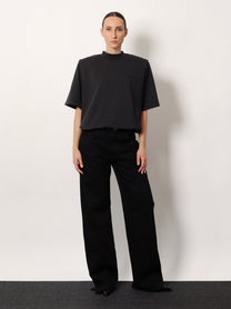 The Attico Women's Cotton Shirt Black