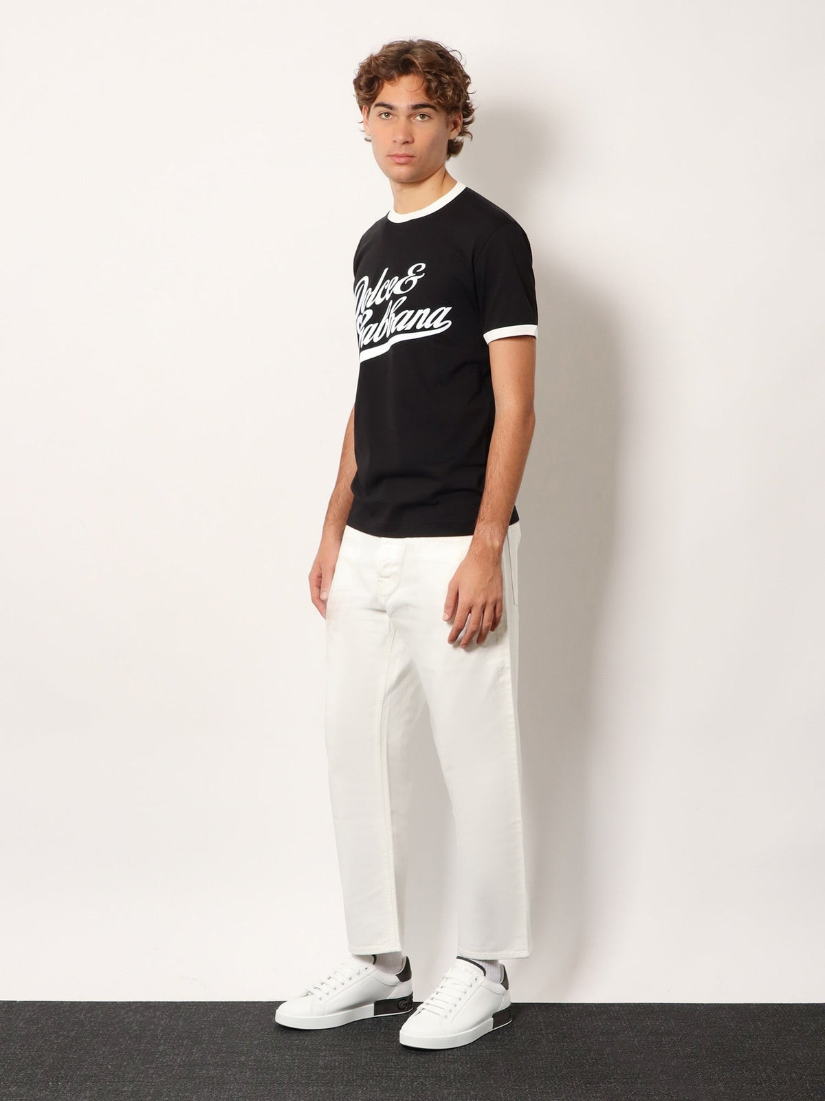 Dolce &amp; Gabbana Men's Cotton Shirt Black, view 2